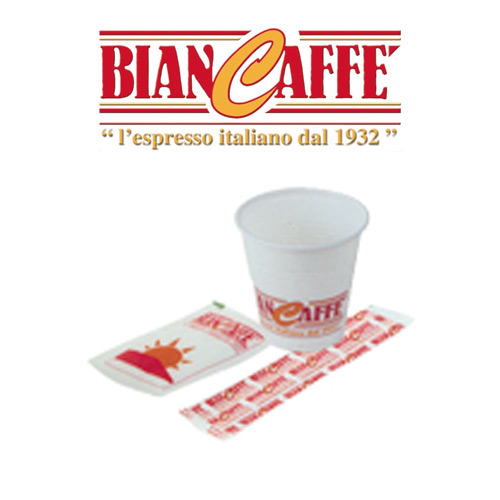 Biancaffè Kit Accessori 150 Pz Palette - Bicchieri - Zucchero - Caffè da Te